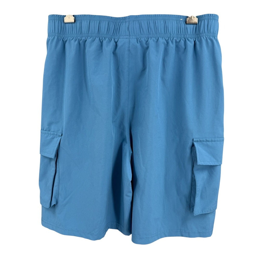 Champion Cargo Shorts Size Small Blue Elastic Waist Athletic Outdoor Lightweight